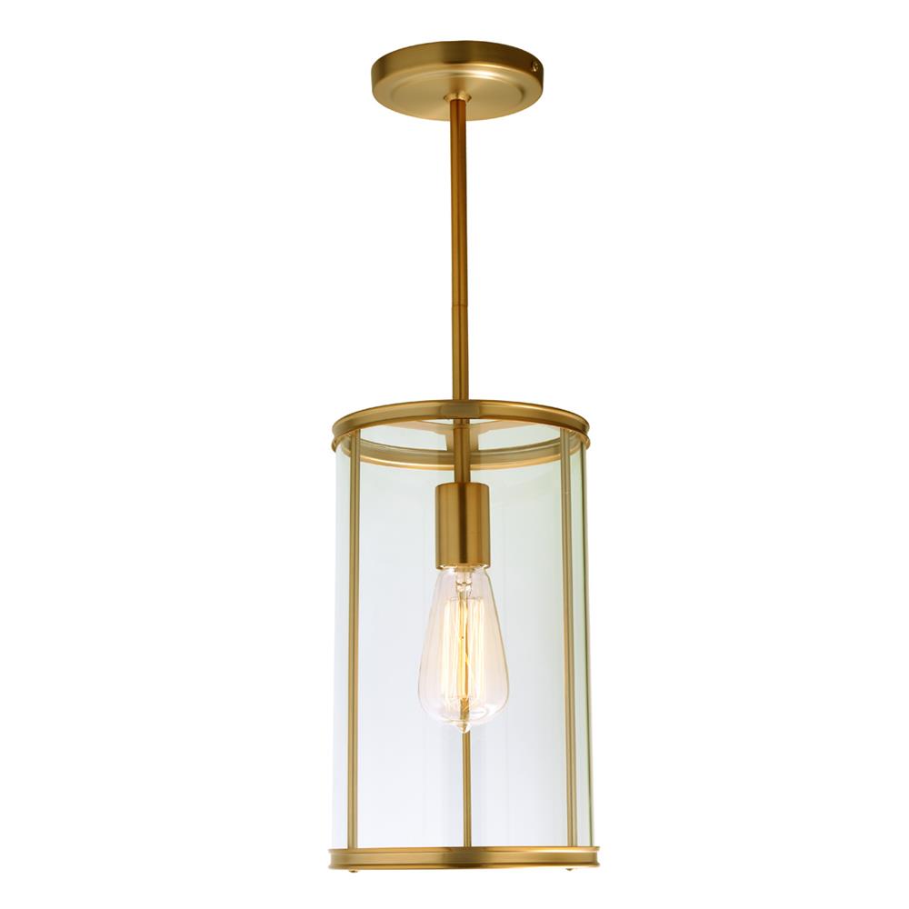 JVI Designs 1241-10 Gramercy One Light  Pendant  in Satin Brass