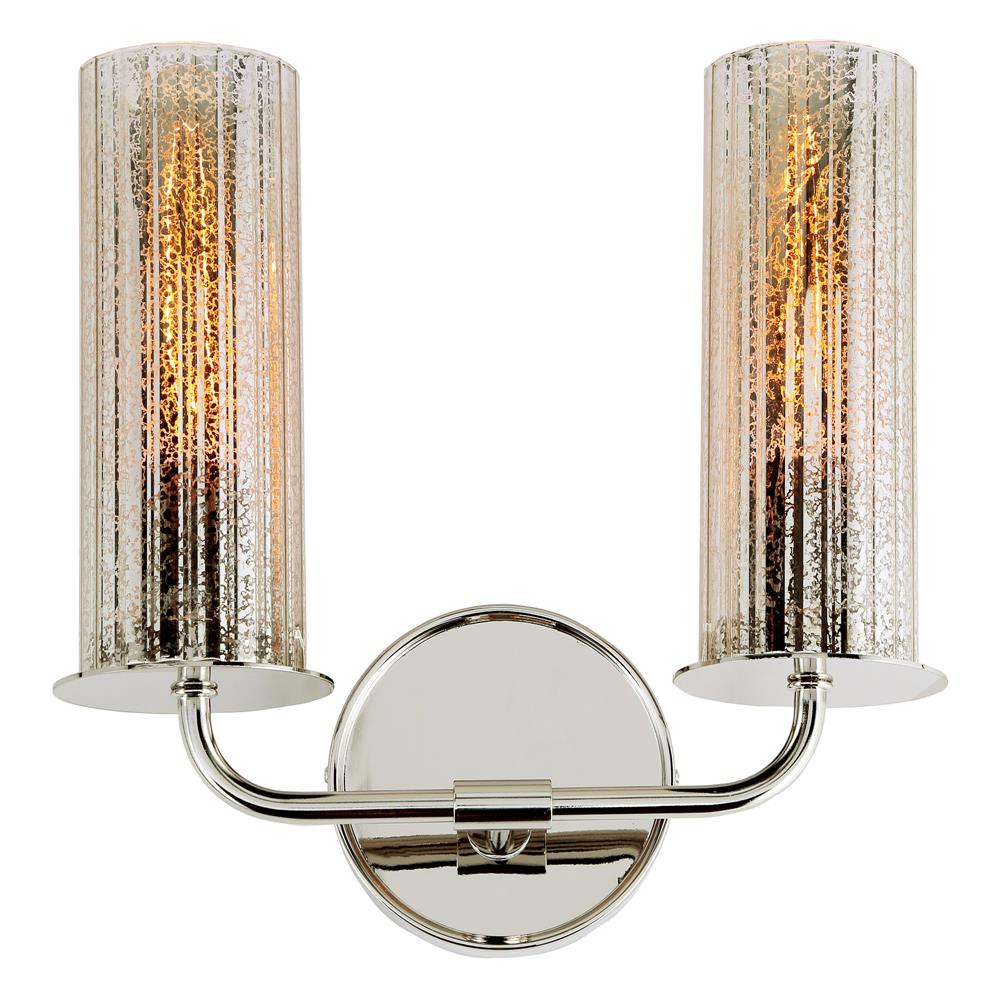 Jvi Designs 1248-15 Fremont Two Light Wall Sconce In Polished Nickel