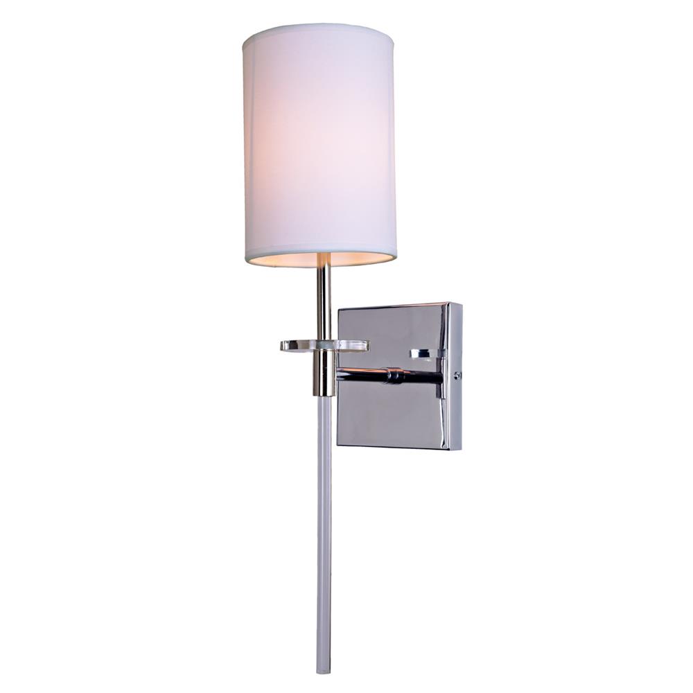 JVI Designs 1261-15 Sutton One Light Wall Sconce in Polished Nickel