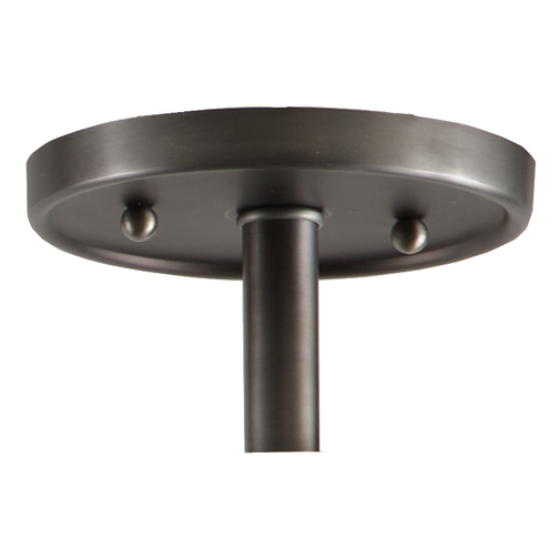 JVI Designs 1301-18 G3 One light grand central ceiling mount gun metal finish 6" Wide, clear mouth blown glass sophie shade