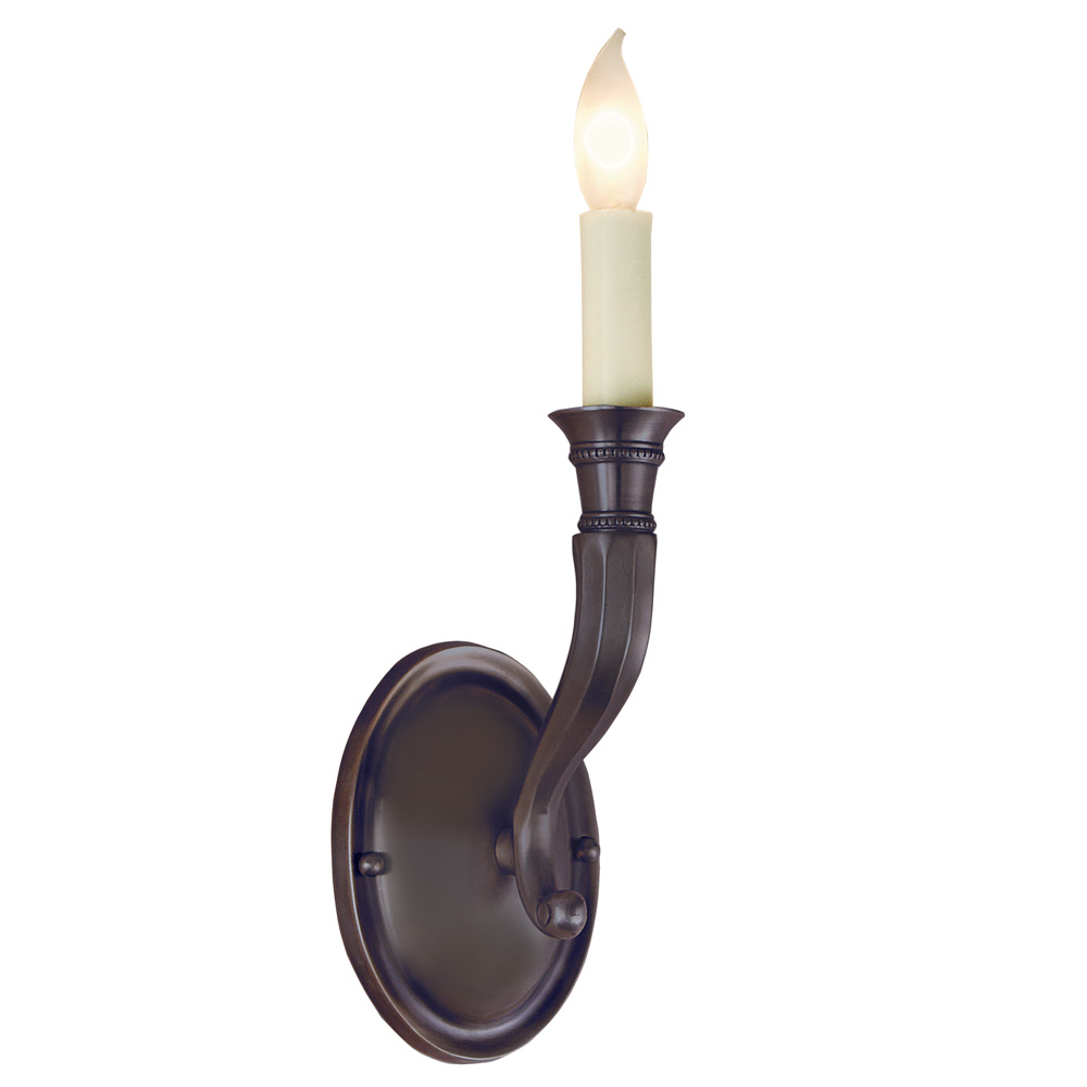 JVI Designs 229-08 One light contemporary cast brass sconce in Oil Rubbed Bronze