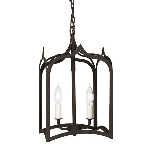 JVI Designs 3001-26 Small gothic lantern in Matte Black