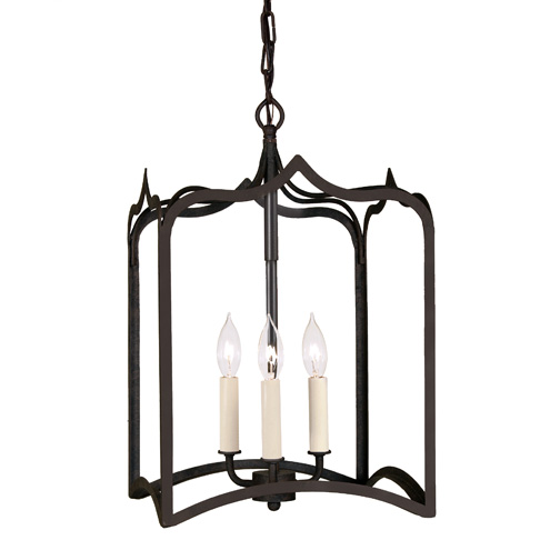 JVI Designs 3002-26 Medium gothic lantern in Matte Black