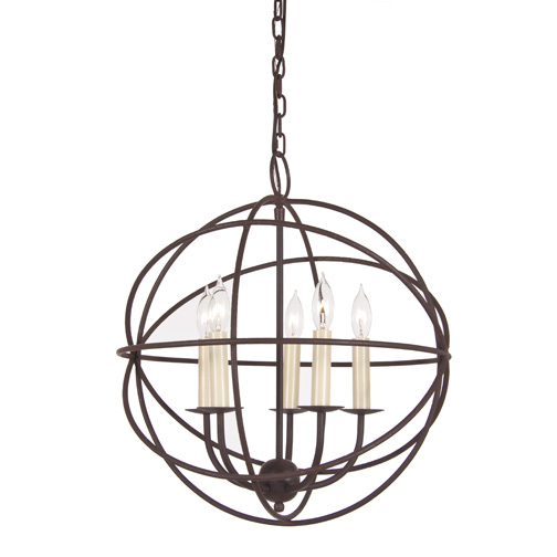 JVI Designs 3032-22 Five light globe chandelier 