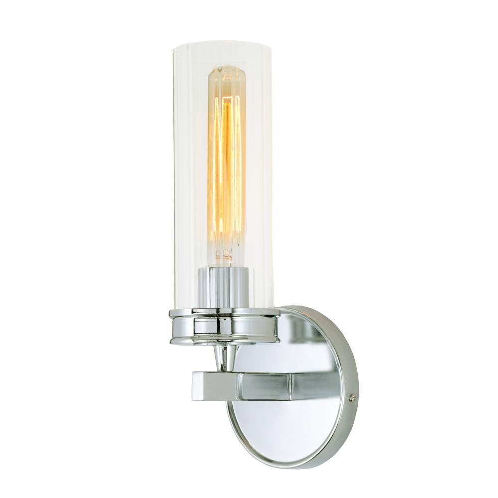 JVI Designs 421-06 Hamilton One Light Wall Sconce in Polished Chrome