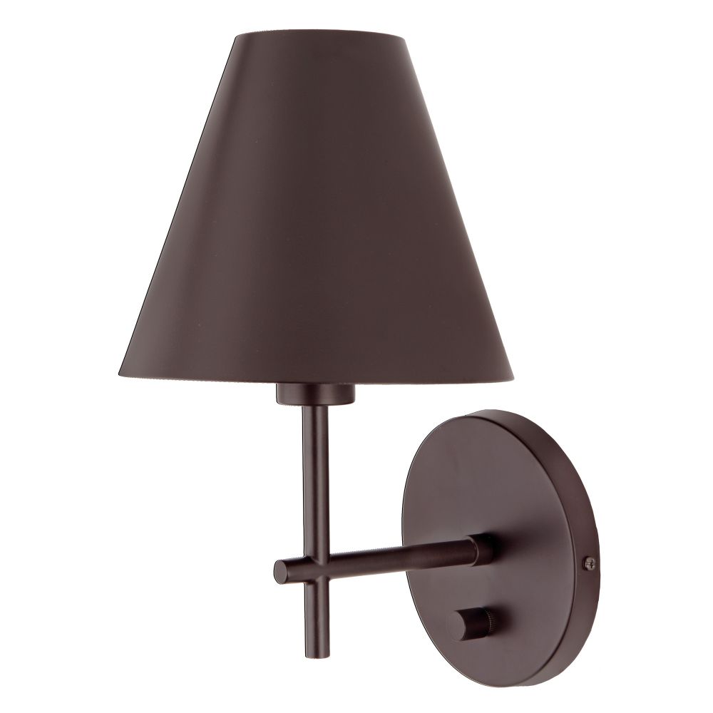JVI Designs 437-08 Somerset one light office sconce with metal shade in Oil Rubbed Bronze