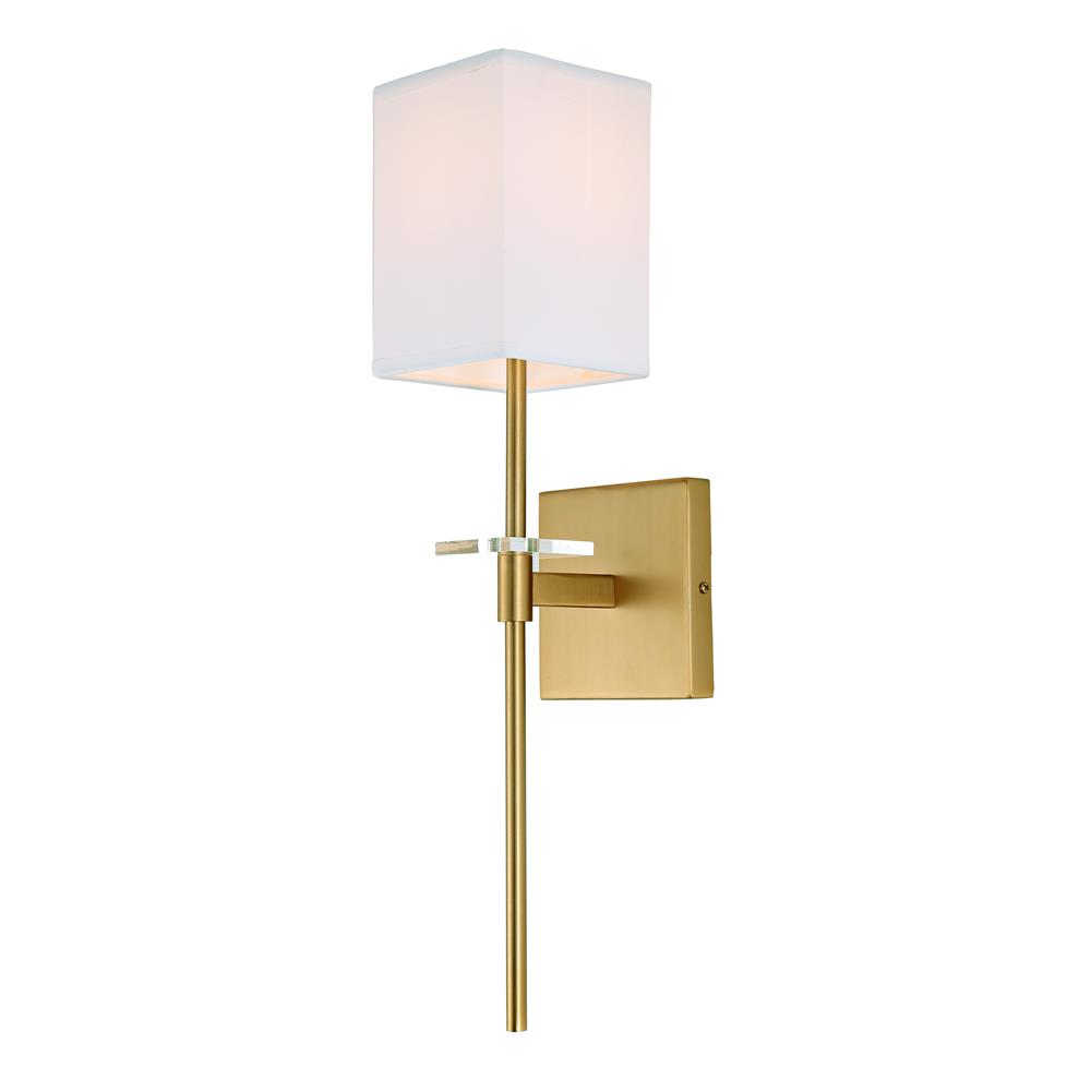 JVI Designs 441-10 Marcus One Light Wall Sconce in Satin Brass