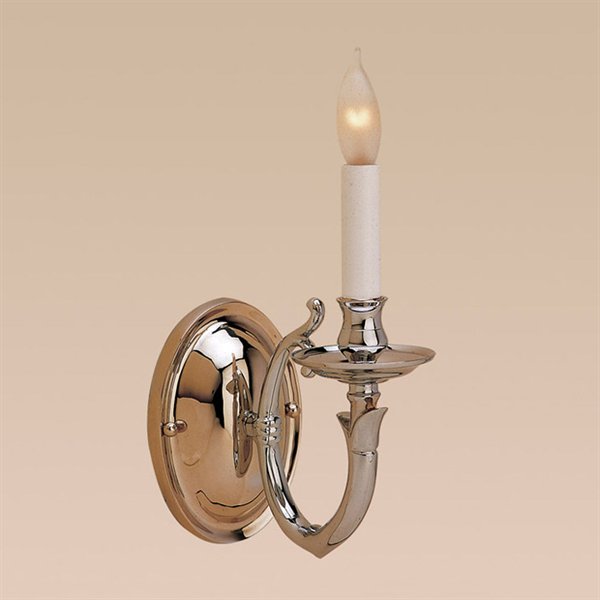 JVI Designs 521-17 One light contemporary brass sconce in Pewter