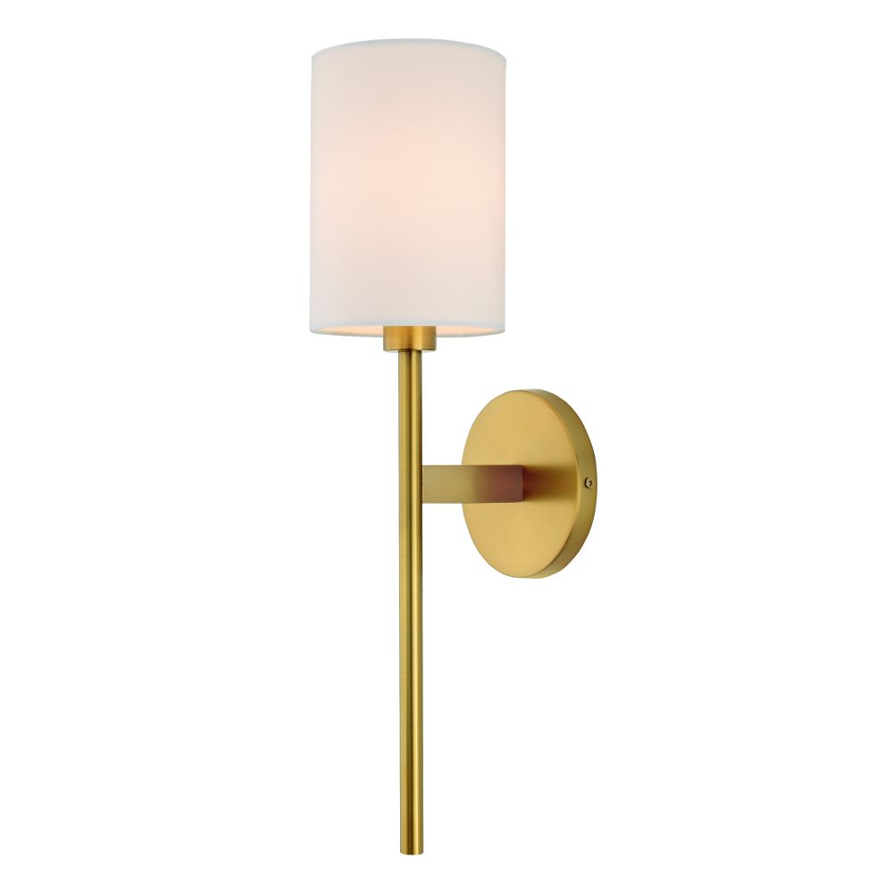 JVI Designs 535-10 Larchmont one light sconce in Satin Brass