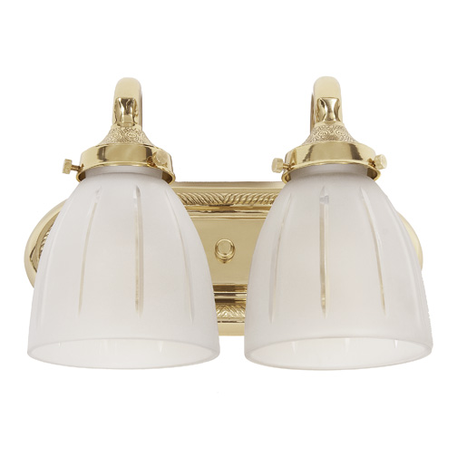 JVI Designs 714-17 Two light traditional cast brass bath sconce in Pewter