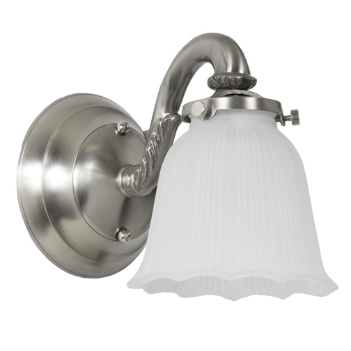 JVI Designs 843-17 One light bath scone with glass in Pewter
