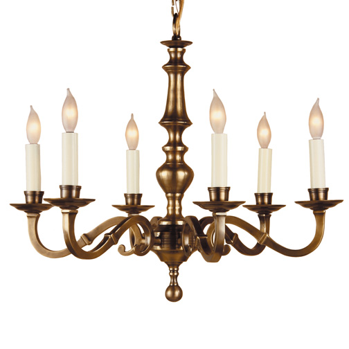 JVI Designs 906-17 Eight light cast brass chandelier in Pewter