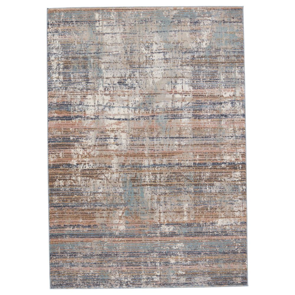Vibe by Jaipur Living ABL09 Lysandra Abstract Blue/ Tan Area Rug (5