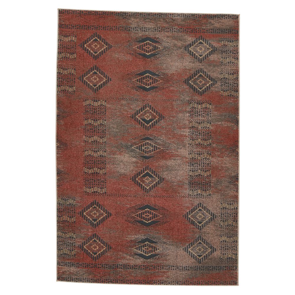 Vibe by Jaipur Living ARG02 Abrego Tribal Red/ Gray Area Rug (5