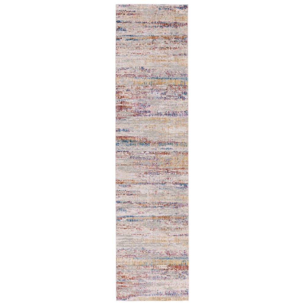Vibe by Jaipur Living AUD02 Alzea Abstract Light Gray/ Multicolor Runner Rug (3