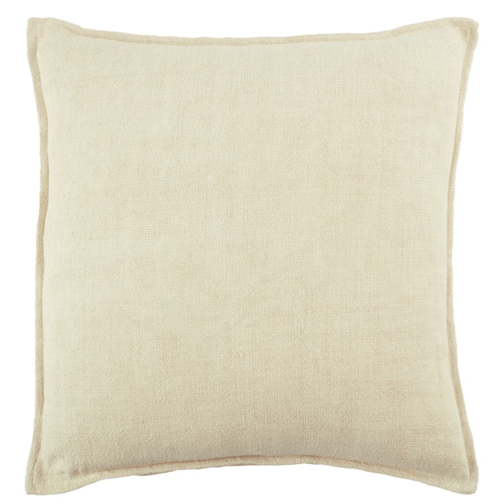 Jaipur Living PLW103816 Blanche Solid Cream Down Pillow 22 inch