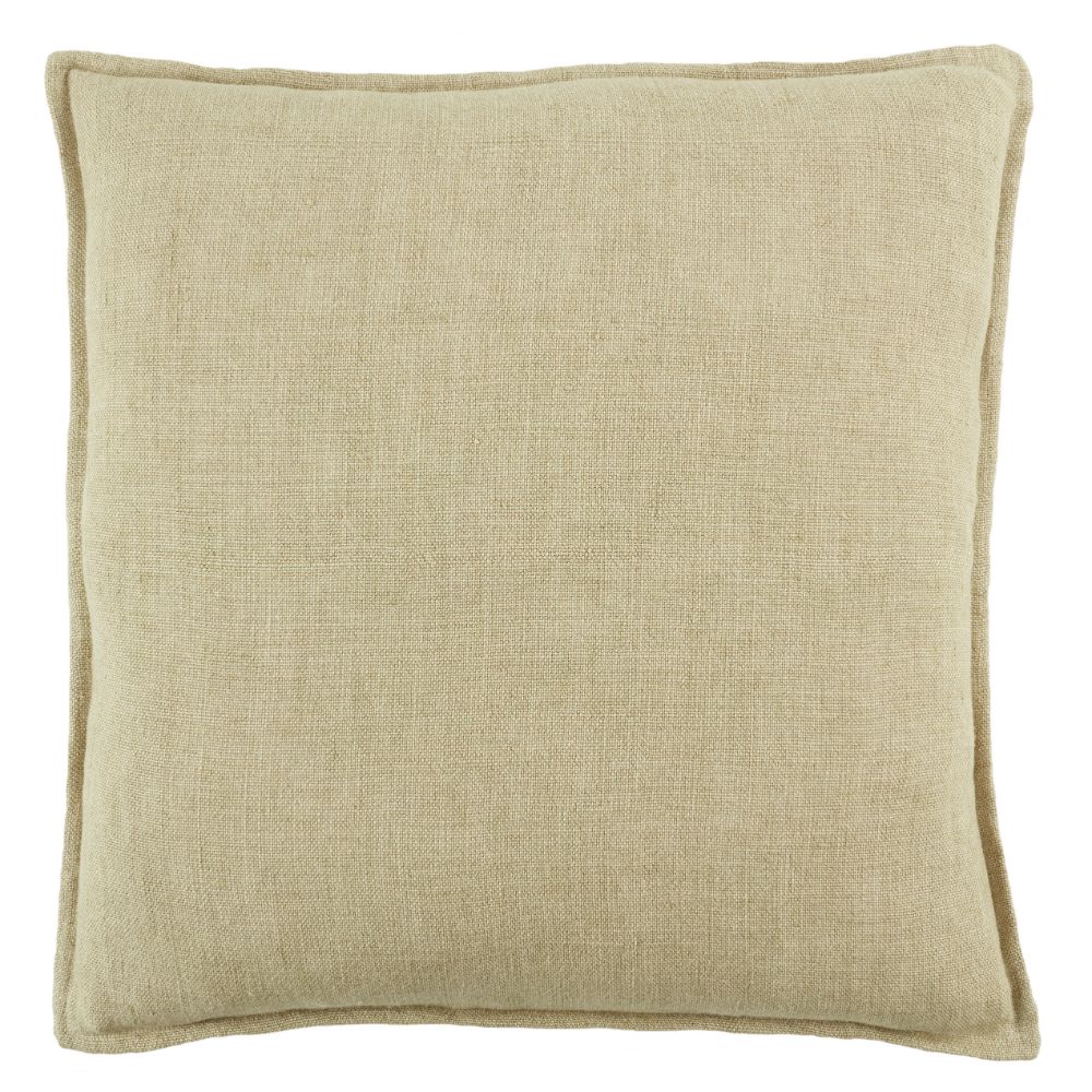 Jaipur Living PLW103801 Blanche Solid Light Beige Polyester Pillow 20 inch