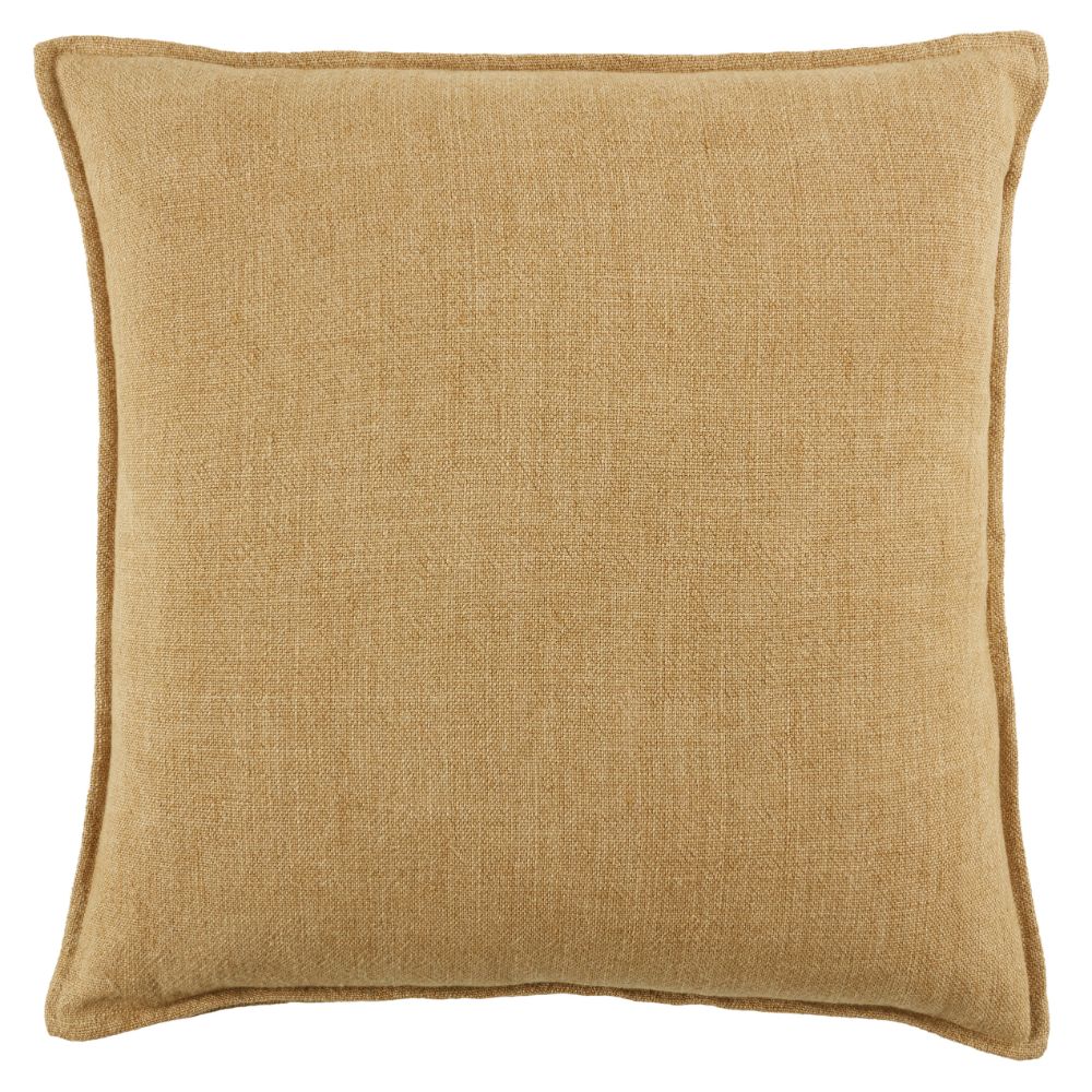 Jaipur Living PLW103821 Blanche Solid Tan Down Pillow 20 inch