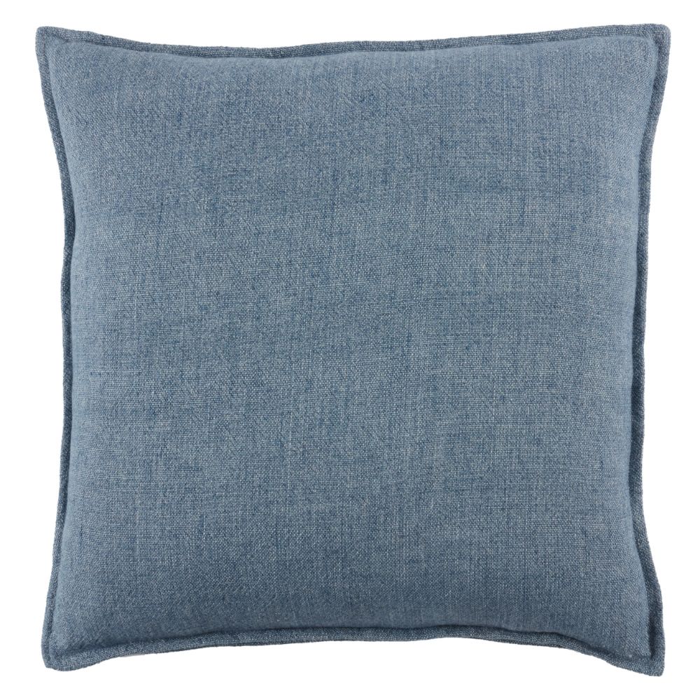 Jaipur Living PLW103826 Blanche Solid Blue Down Pillow 22 inch