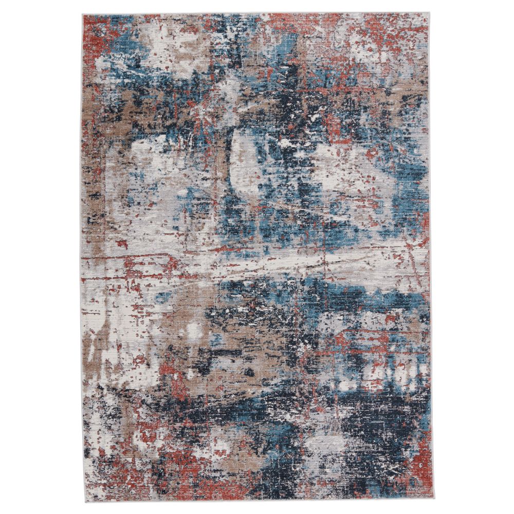 Vibe by Jaipur Living BYZ02 Casiane Abstract Red/ Blue Runner Rug (2