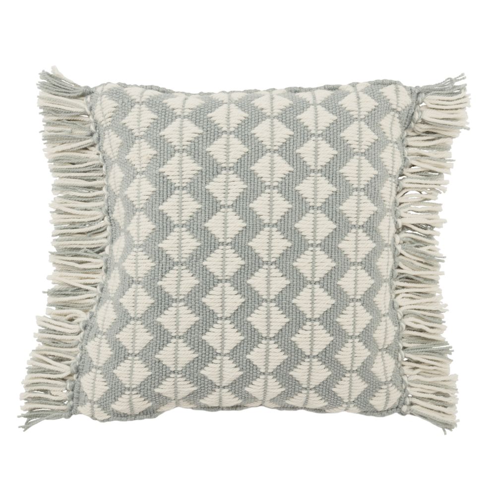 Jaipur Living CHE01 Perdita Geometric Light Blue/ Ivory Indoor/ Outdoor Pillow 18 inch
