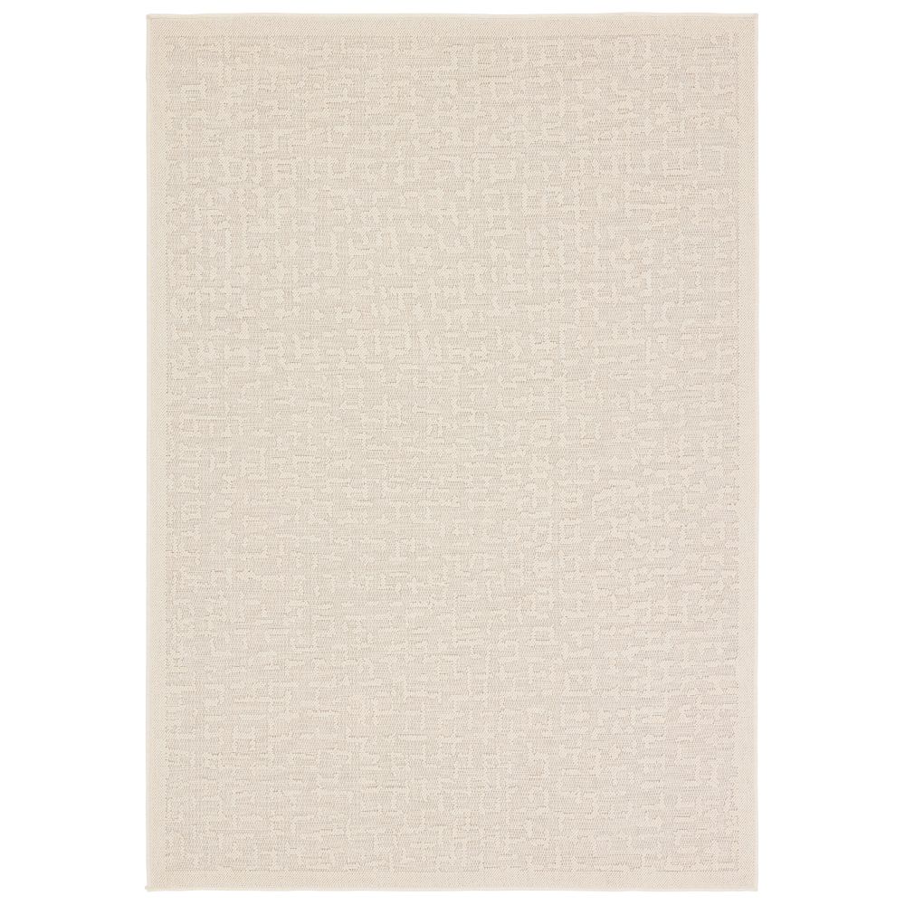 Vibe by Jaipur Living CNT01 Axiom Indoor/Outdoor Abstract Cream Area Rug (18"X18")