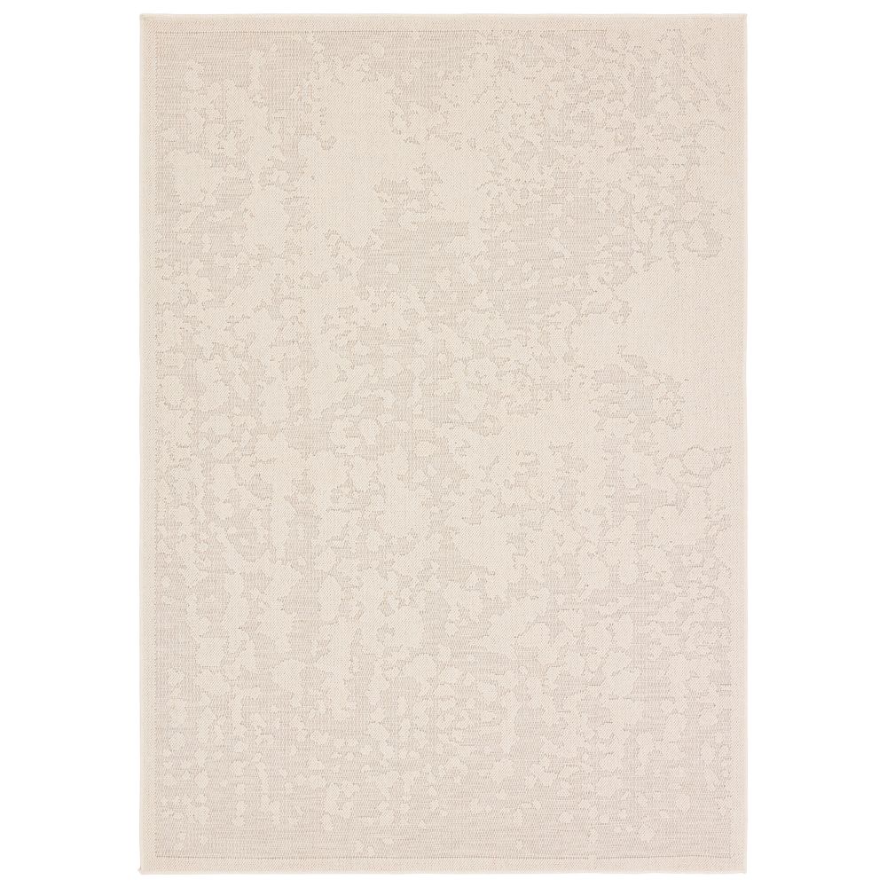 Vibe by Jaipur Living CNT05 Paradox Indoor/Outdoor Abstract Cream Area Rug (18"X18")