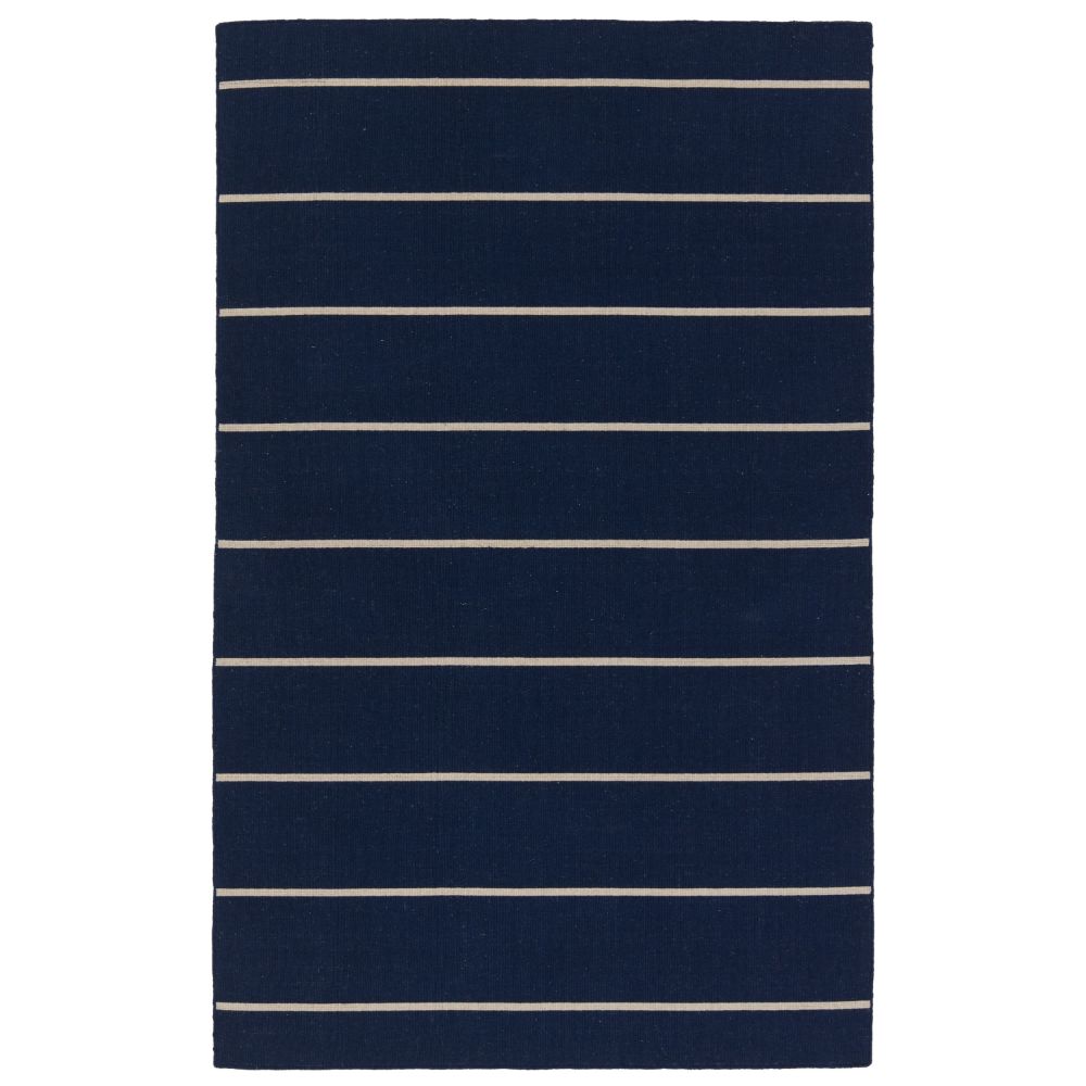 Jaipur Living COH19 Cape Cod Handmade Stripe Blue/ White Area Rug (10