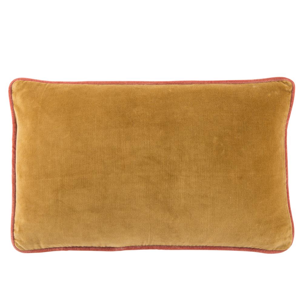 Jaipur Living EMS15 Lyla Throw Pillow in Gold & Cream 13"X21"