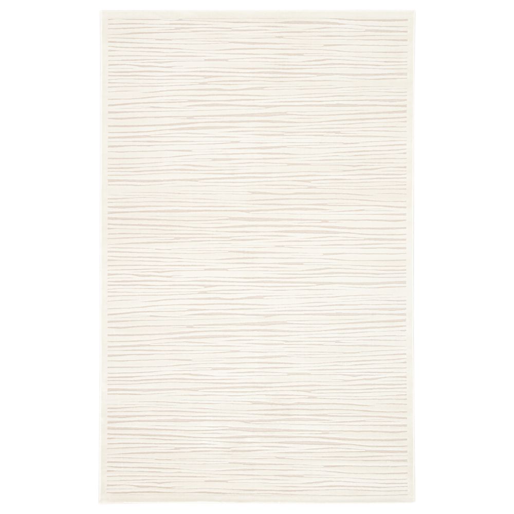 Linea Abstract White Area Rug (12