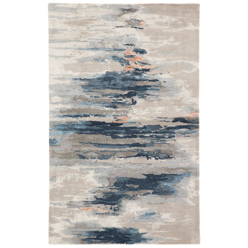 Jaipur Living GES19 Williamsburg Abstract Blue / Pink Indoor Area Rug 6