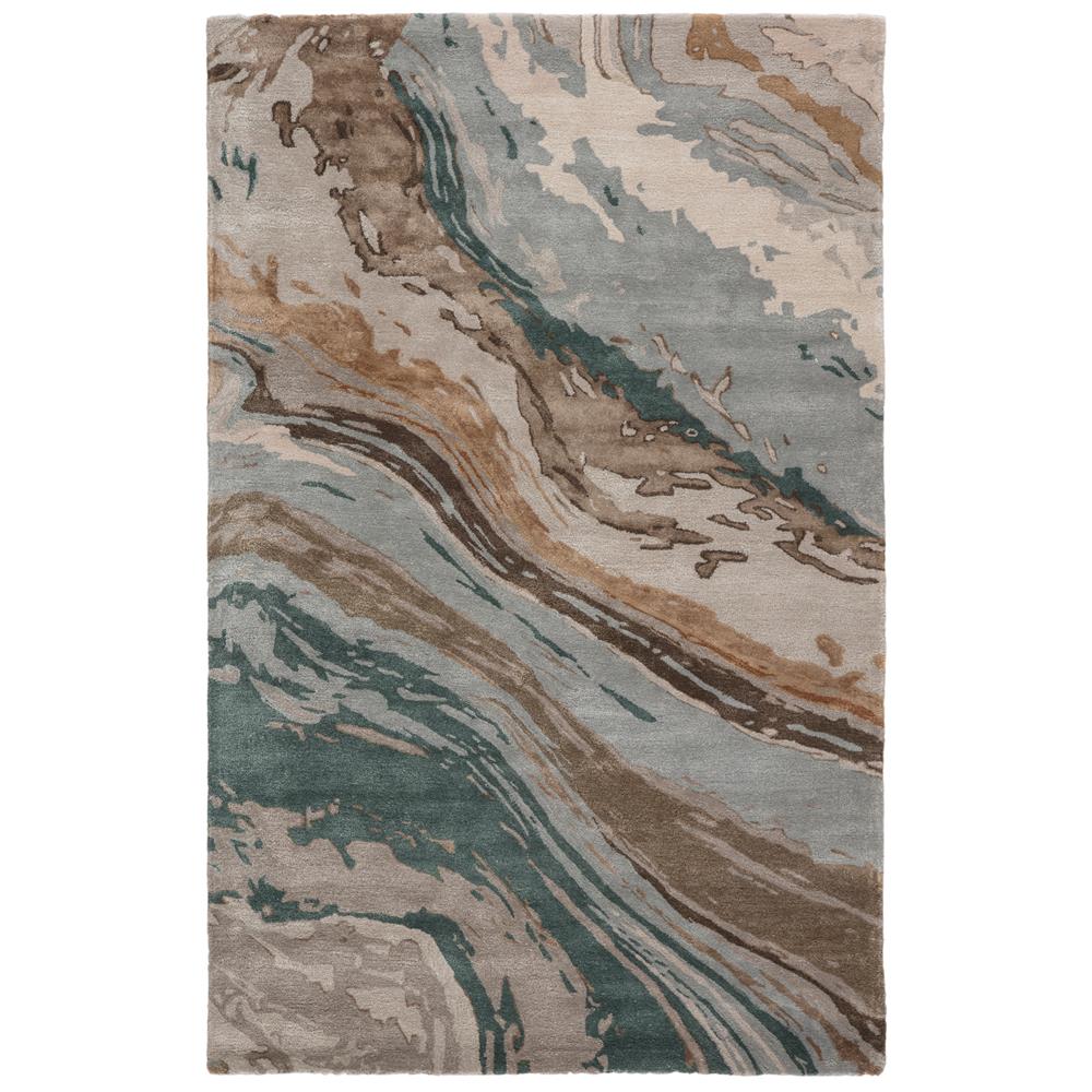 Jaipur Living GES37 Conley Abstract Teal/Light Gray Area Rug 2