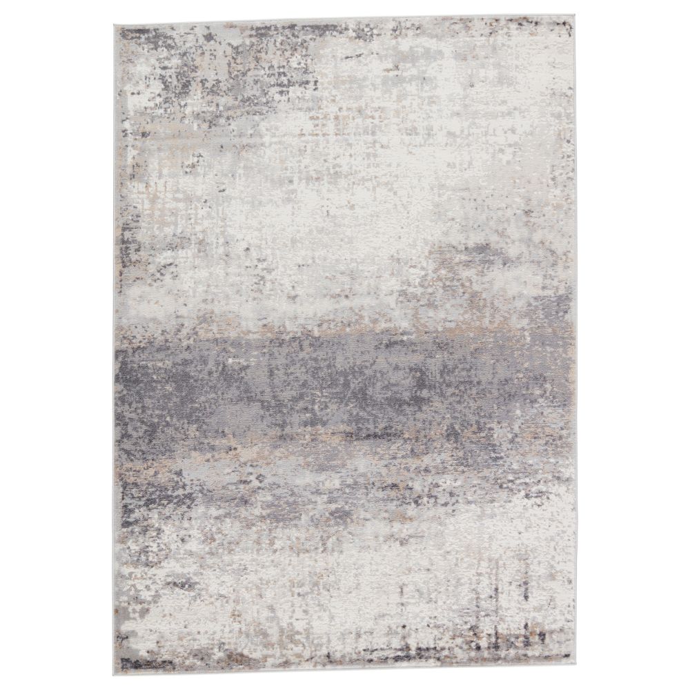 Vibe by Jaipur Living GRO04 Delano Abstract Gray/ Ivory Area Rug (5