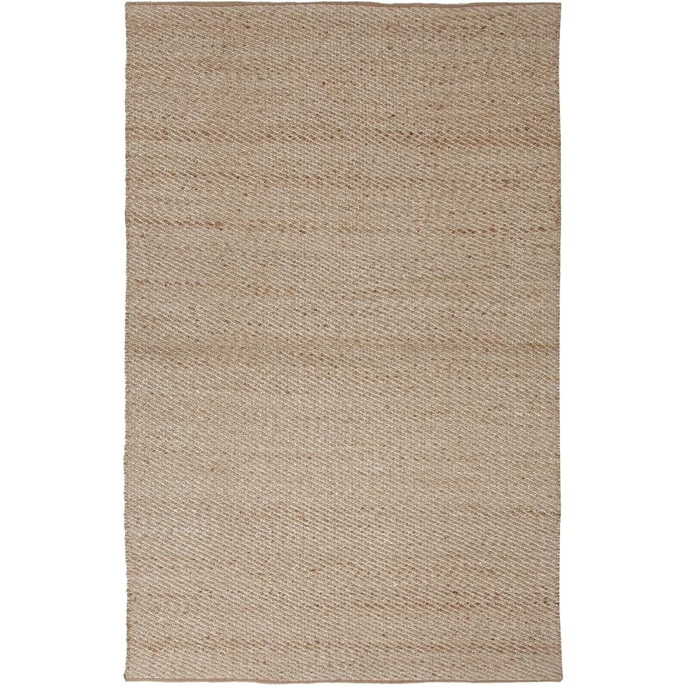 Jaipur Living HM07 Diagonal Weave Natural Solid Beige/ White Area Rug (2