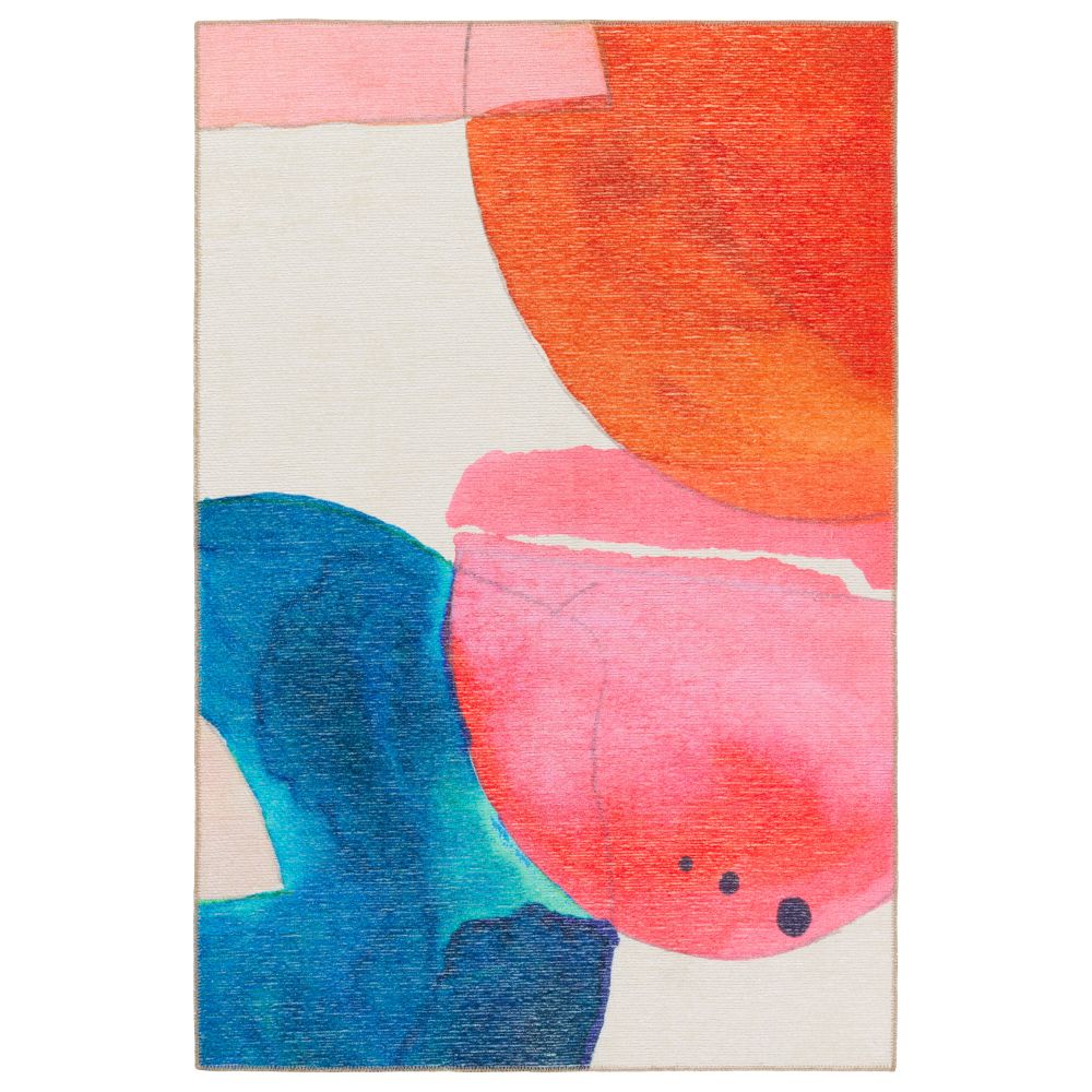 Vibe by Jaipur Living IBS06 or Abstract Pink/ Multicolor Area Rug (18"X18")