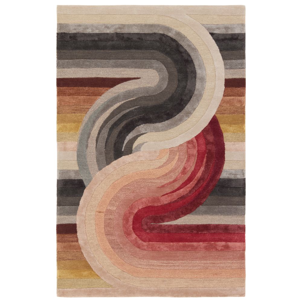 Jaipur Living ICO12 Trillare Handmade Abstract Red/Gray Area Rug (6
