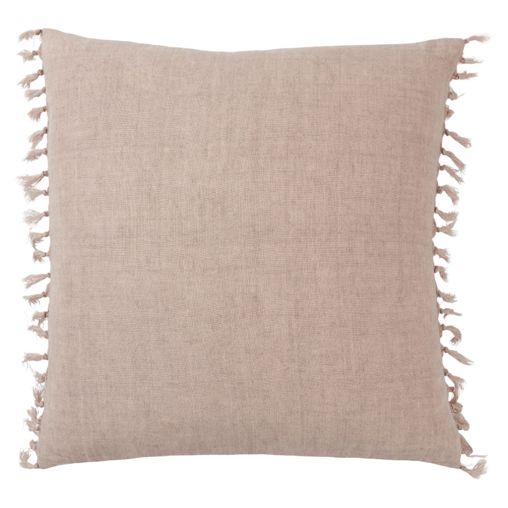Jaipur Living JEM03 Majere Solid Blush Poly Fill Pillow (20" Square)