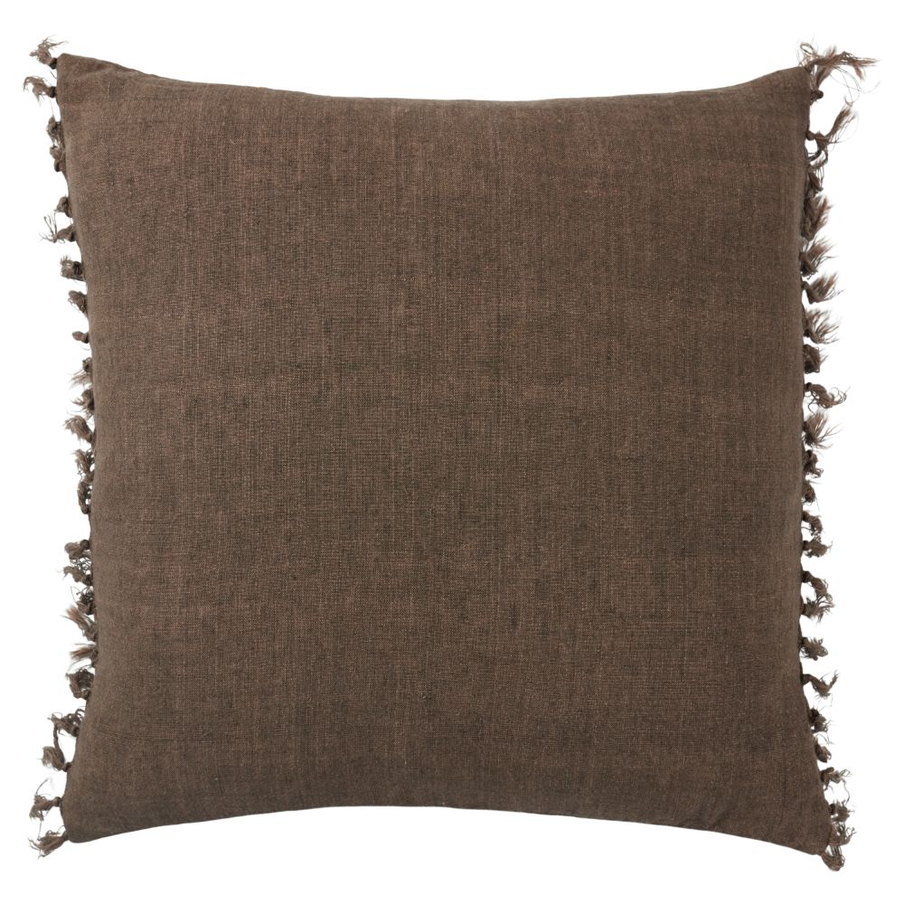 Jaipur Living JEM05 Majere Solid Brown Poly Fill Pillow (20" Square)