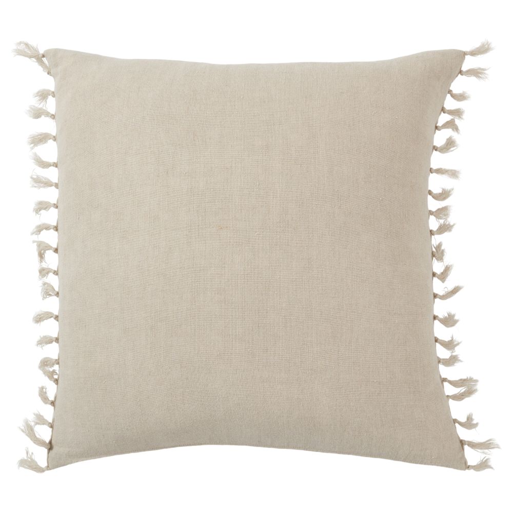 Jaipur Living JEM07 Majere Solid Light Gray Poly Fill Pillow (20" Square)