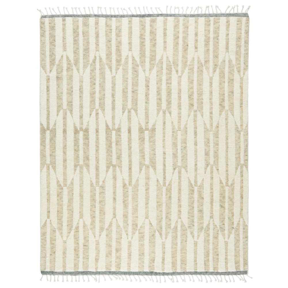 Jaipur Living KEO01 Quest Hand-Knotted Geometric Beige/ Ivory Area Rug (9