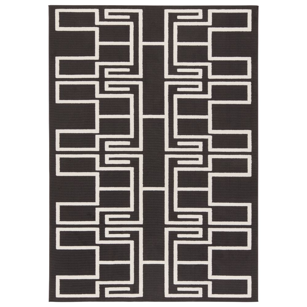Vibe by Jaipur Living KYS03 Odion Indoor/Outdoor Geometric Black/White Area Rug (6