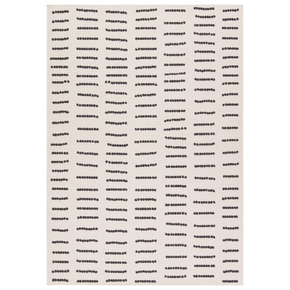 Vibe by Jaipur Living KYS06 Javyn Indoor/Outdoor Dotted Cream/Charcoal Area Rug (9