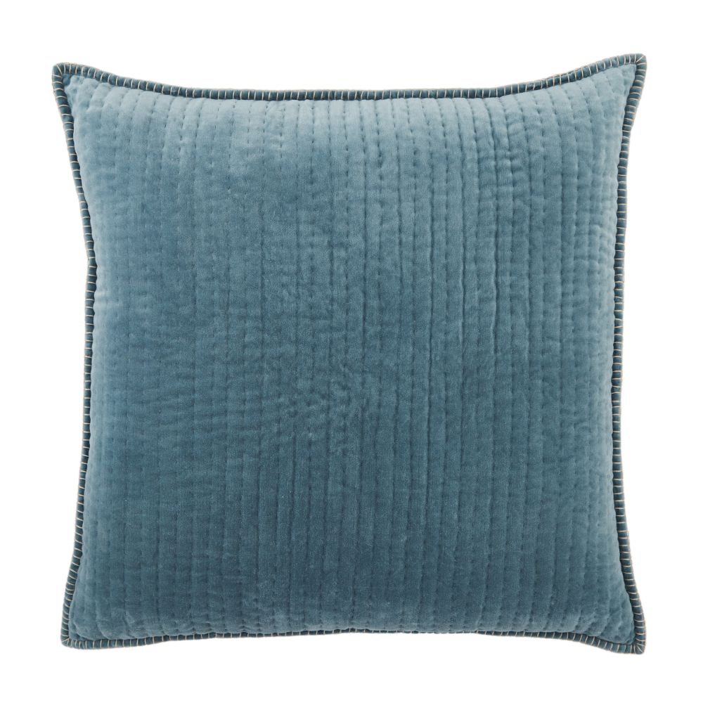 Jaipur Living LXG10 Beaufort Stripes Blue/ Beige Down Throw Pillow 22 inch