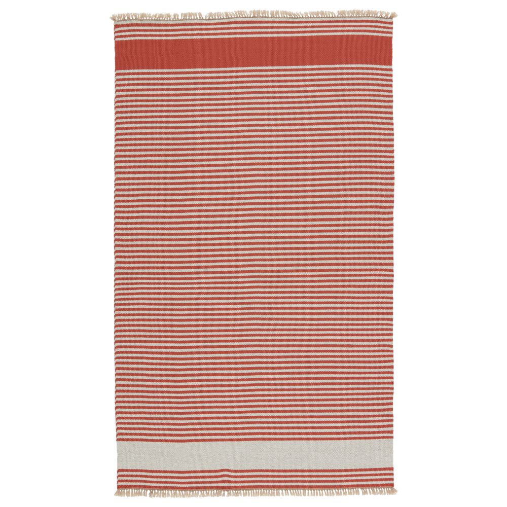Vibe by Jaipur Living MRB02 Strand Indoor/ Outdoor Striped Rust/ Beige Area Rug (4