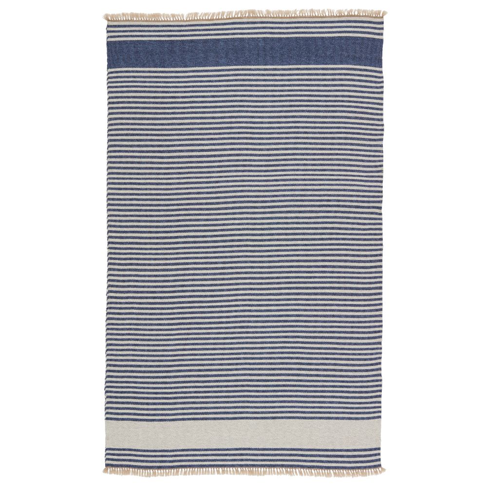 Vibe by Jaipur Living MRB03 Strand Indoor/ Outdoor Striped Blue/ Beige Area Rug (8
