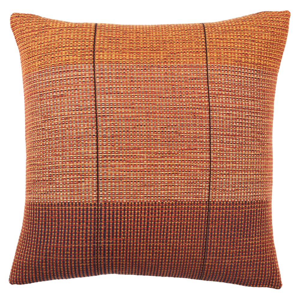 Jaipur Living NGW16 Impur Tribal Red/ Gold Down Pillow (18" Square)