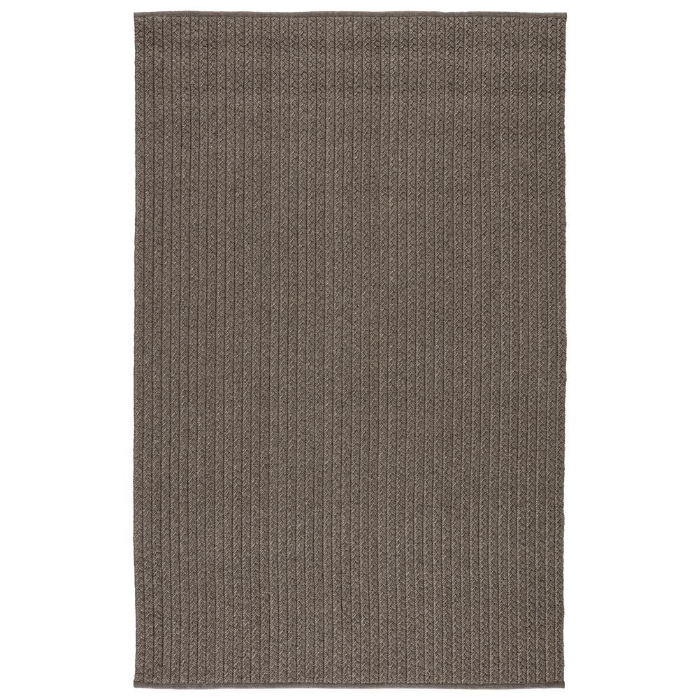 Jaipur Living NIP04 Iver Indoor/ Outdoor Solid Gray/ Taupe Area Rug (6
