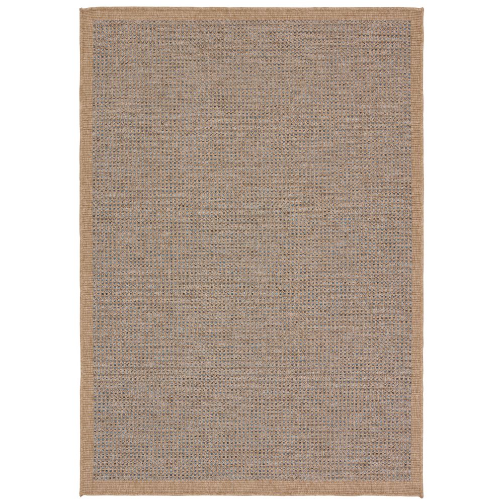 Vibe by Jaipur Living NMB01 Kidal Indoor/Outdoor Solid Brown/ Blue Area Rug (18"X18")