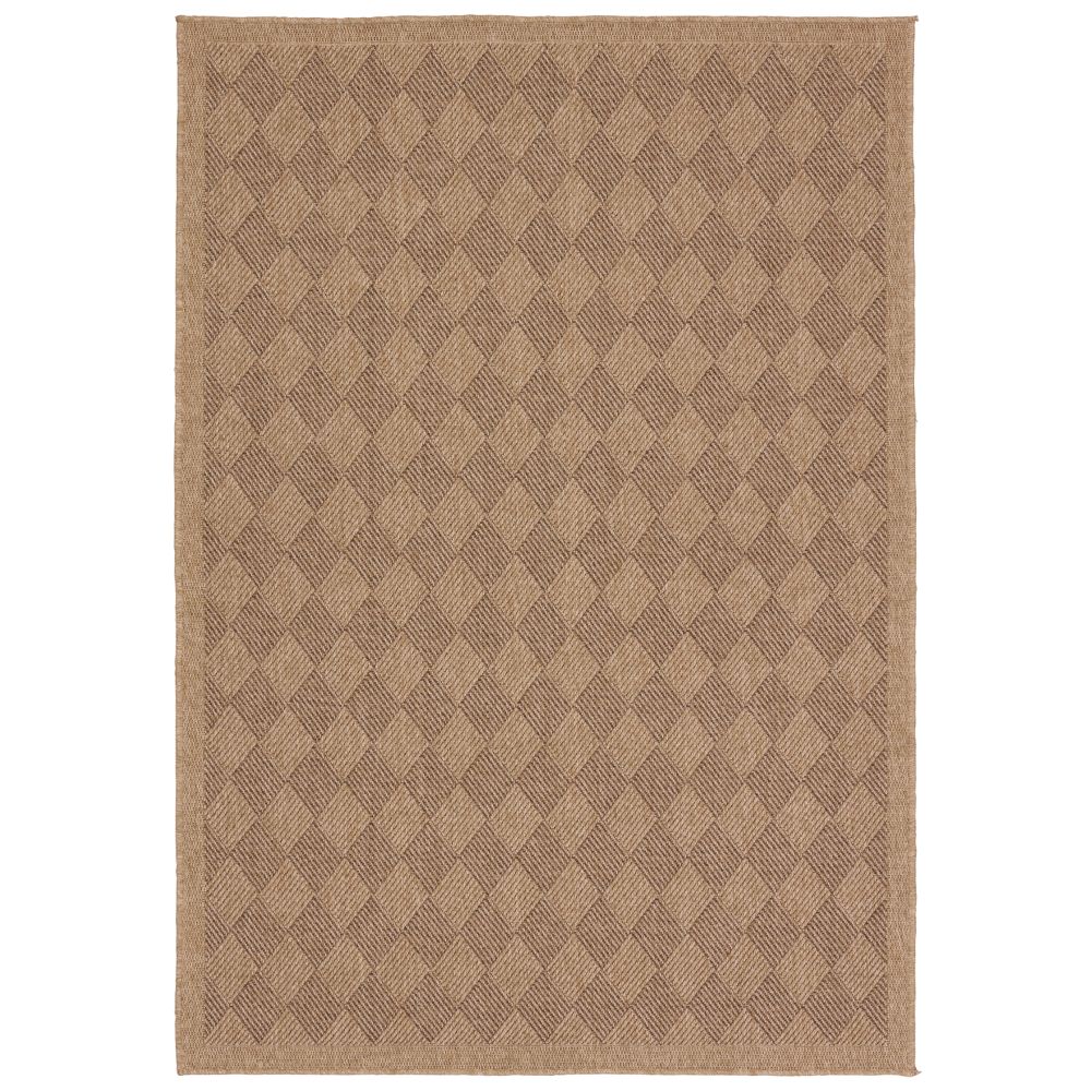 Vibe by Jaipur Living NMB05 Amanar Indoor/Outdoor Tribal Brown Area Rug (18"X18")
