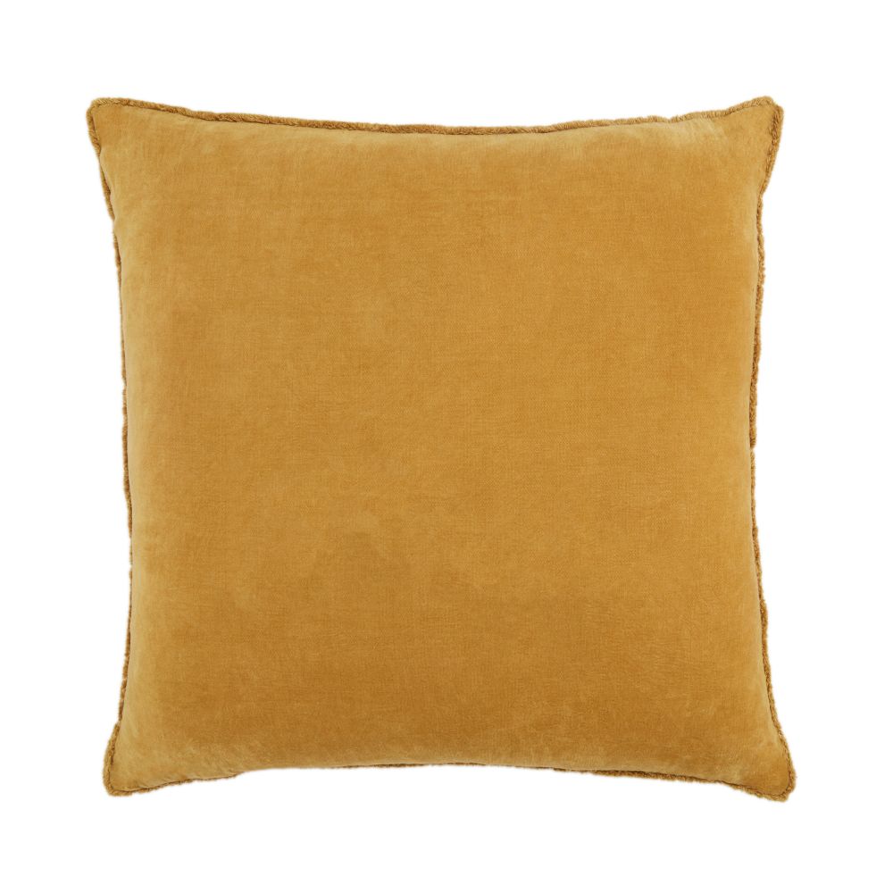 Jaipur Living NOU16 Sunbury Solid Gold Poly Throw Pillow 26 inch